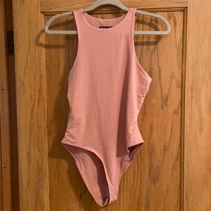 SHEIN Bodysuit in Dusty Rose